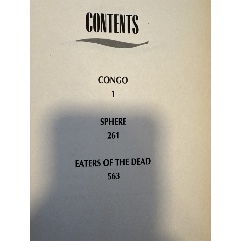 A New Collection of Three Novels Congo Sphere Eaters of Dead Michael Crichton - Picture 3 of 6